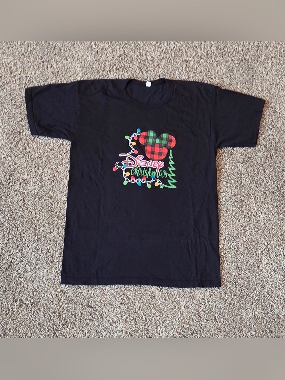 Women’s Size Medium Disney Christmas T-Shirt - Black